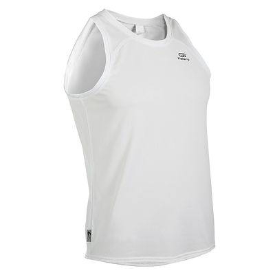 Ανδρικά αθλητικά αμάνικα κατάλληλα για το γυμναστήριο σε άσπρο και μπλε χρώμα