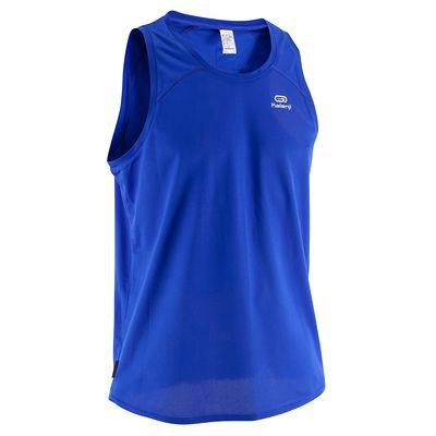 Ανδρικά αθλητικά αμάνικα κατάλληλα για το γυμναστήριο σε άσπρο και μπλε χρώμα