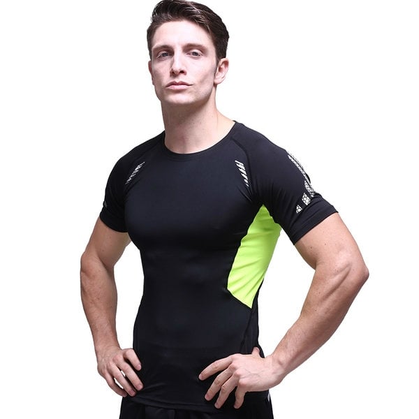 Ανδρικά αθλητικά μπλουζάκια σε μπλε, πράσινο, γκρι, πορτοκαλί και μαύρο χρώμα - 23 μοντέλα