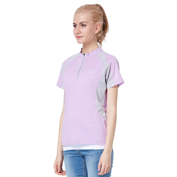 Γυναικεία αθλητικά καλοκαιρινά μλουζάκια με κοντό μανίκι  σε ροζ, μοβ και  πράσινο χρώμα