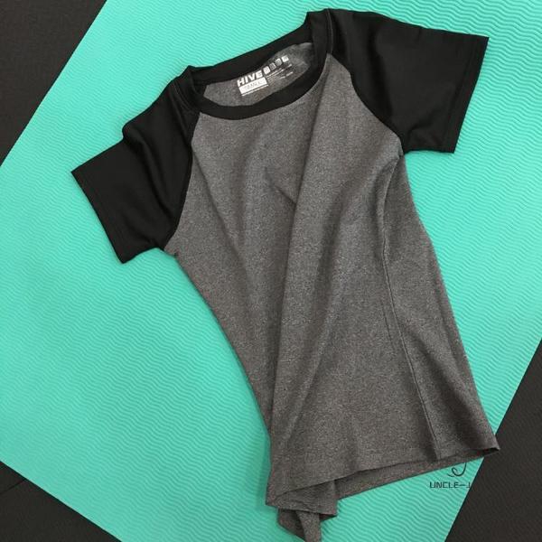 Γυναικεία αθλητικά μπλουζάκια με μοβ, λευκό και γκρι χρώμα