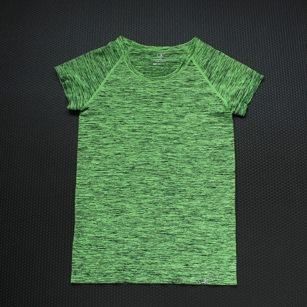 Γρήγορη ξήρανση αθλητικών γυναικών μπλουζών σε μπλε, πράσινο, γκρι, κυκλάμινο και πορτοκαλί χρώμα