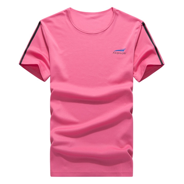 Ανδρικά αθλητικά μπλουζάκια κοντομάνικα για τζόκινγκ και προπόνηση σε ροζ, μπλε, μαύρο χρώμα