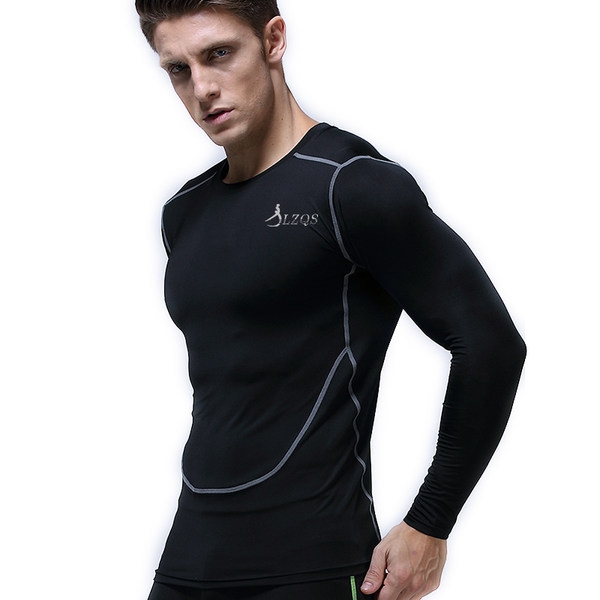 Спортна и еластична мъжка тениска в сив,бял,черен и зелен цвят 