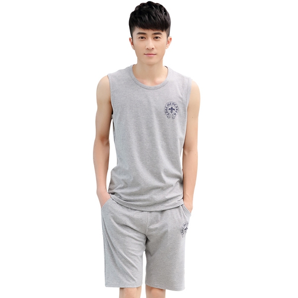 Καλοκαιρινό σπορ ανδρικό σετ - μπλουζάκι και σορτς  - 7 μοντέλα