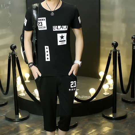 Αθλητικά καλοκαιρινά σετ -  μπλουζάκια  κοντομάνικα και σόρς - βαμβακερά