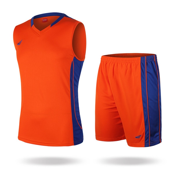 Мъжки баскетболен спортен летен екип от потник и къси панталони: жълт, син, черен, бял, червен