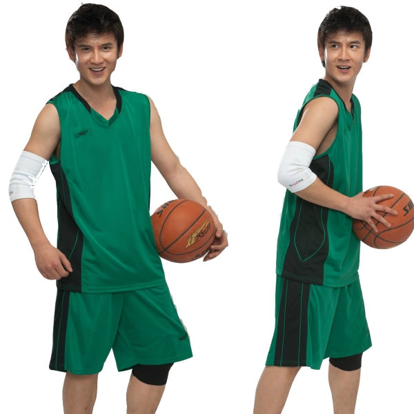 Мъжки баскетболен спортен летен екип от потник и къси панталони: жълт, син, черен, бял, червен