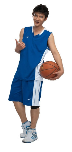 Мъжки баскетболен спортен летен екип от потник и къси панталони: жълт, син, черен, бял, червен