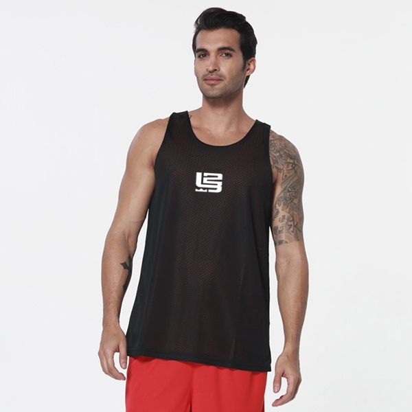 Ανδρικάαθλητικά αμάνικα σε μαύρο χρώμα κατάλληλα για μπάσκετ και τένις σε 5 μοντέλα