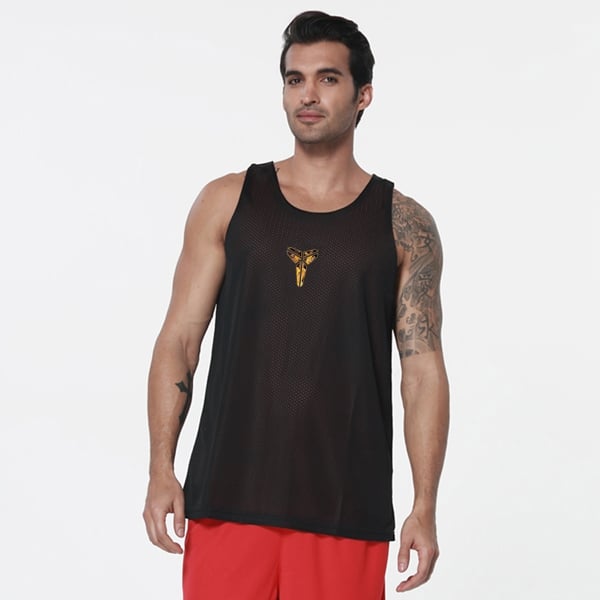 Ανδρικάαθλητικά αμάνικα σε μαύρο χρώμα κατάλληλα για μπάσκετ και τένις σε 5 μοντέλα