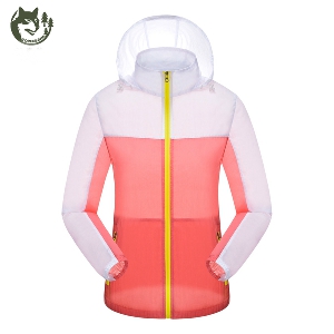 Γυναικείο αθλητικό μπουφάν αδιάβροχο,  και γρήγορο στέγνωμα με κίτρινο, ροζ χρώμα