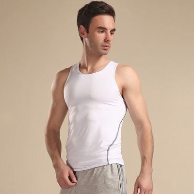 Еластични мъжки спортни потници в сив,син,бял,черен,лилав,червен и оранжев цвят 