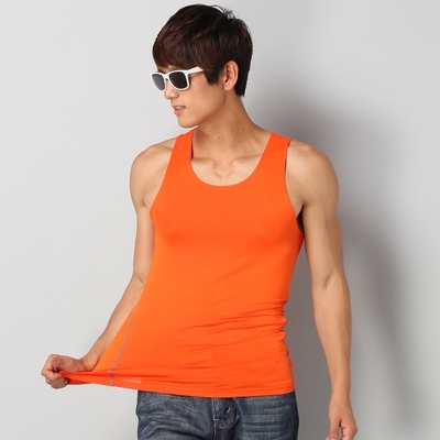 Еластични мъжки спортни потници в сив,син,бял,черен,лилав,червен и оранжев цвят 