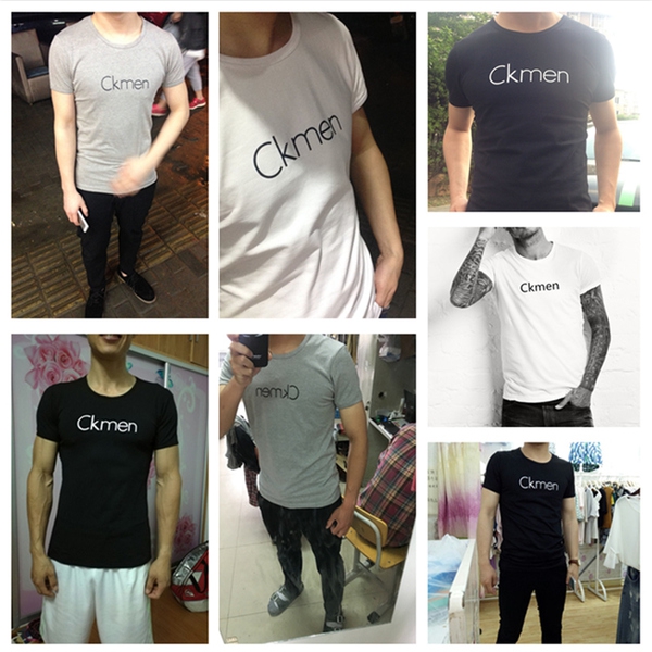 Ανδρικά αθλητικά  T-shirt με κοντό μανίκι σε μαύρο, λευκό και γκρι χρώμα