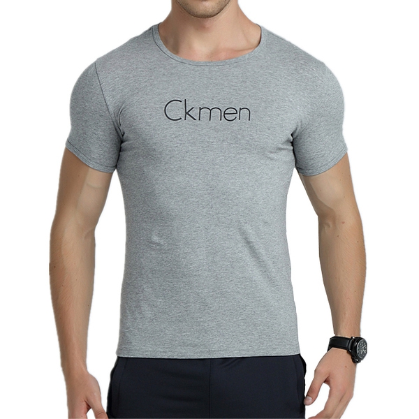 Ανδρικά αθλητικά  T-shirt με κοντό μανίκι σε μαύρο, λευκό και γκρι χρώμα