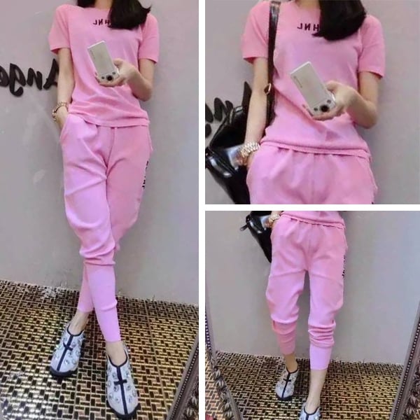 Осем различни спортни дамски екипа.