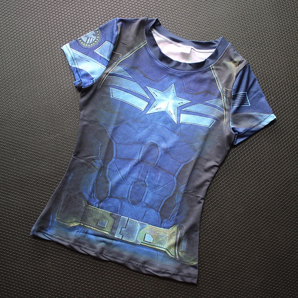 Γυναικεία αθλητικά  κοντομάνικα μπλουζάκια για το γυμναστήριο και γιόγκα Top Spider-Man μοντέλα με κύριο υλικό Lycra