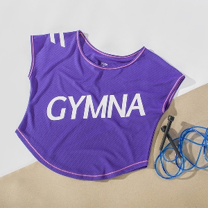 Γυναικείο αθλητικό καλοκαιρινό άνετο μπλουζάκι με  κοντό μανίκι κατάλληλο για προπόνηση, γυμναστήριο σε πορτοκαλί, μπλε, λευκό χ