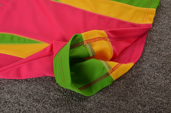 Дамска дишаща спортна блуза с къси ръкави, лятна розова и лилава