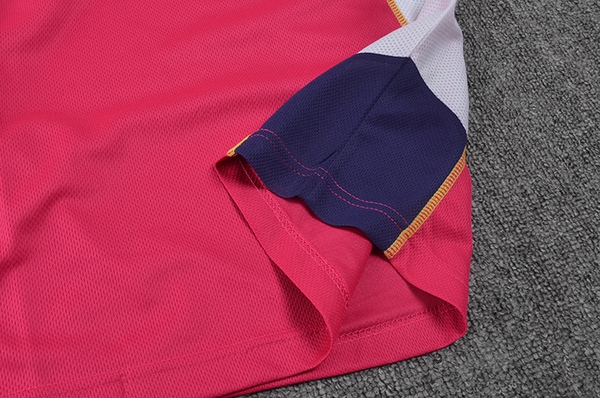 Γυναικεία ανοιξιάτικα σπορ κοντομάνικα μπλουζάκια με ροζ / μοβ