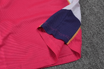 Дамска лятна спортна дишаща тениска с къс ръкав розово/лилава