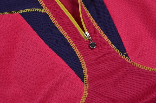 Γυναικεία ανοιξιάτικα σπορ κοντομάνικα μπλουζάκια με ροζ / μοβ