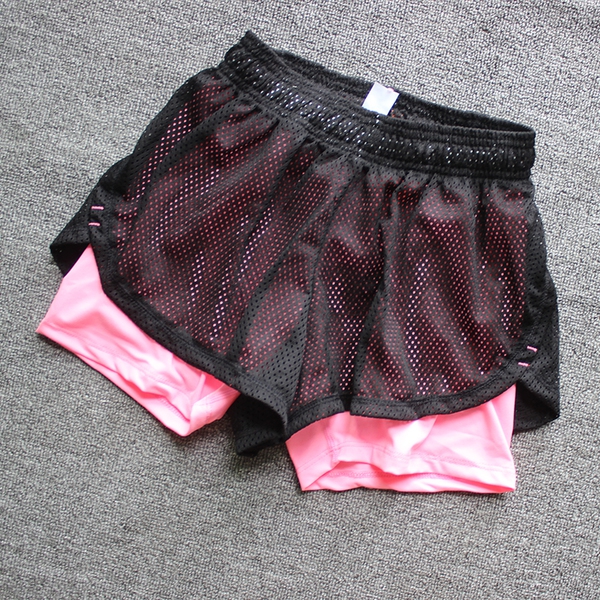 Дамски спортни къси шорти дишащи червени, черни, сини, розови и други топ модели за спорт, фитнес, танци и йога