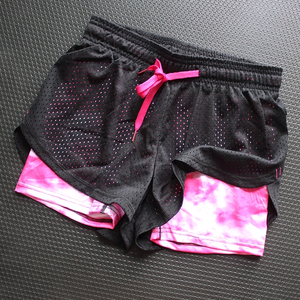 Дамски спортни къси шорти дишащи червени, черни, сини, розови и други топ модели за спорт, фитнес, танци и йога