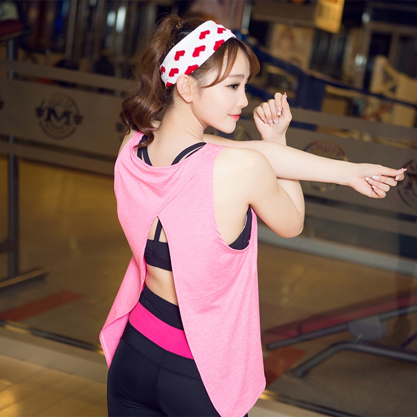 Γυναικείο  fitness φανελάκι σε διάφορα χρώματα ροζ, μαύρο, γκρι, λευκό, κόκκινο