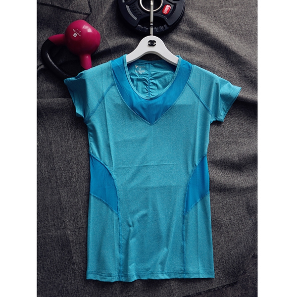 Дамски спортни тениски с къс ръкав: розови, сини, сиви - леки и удобни