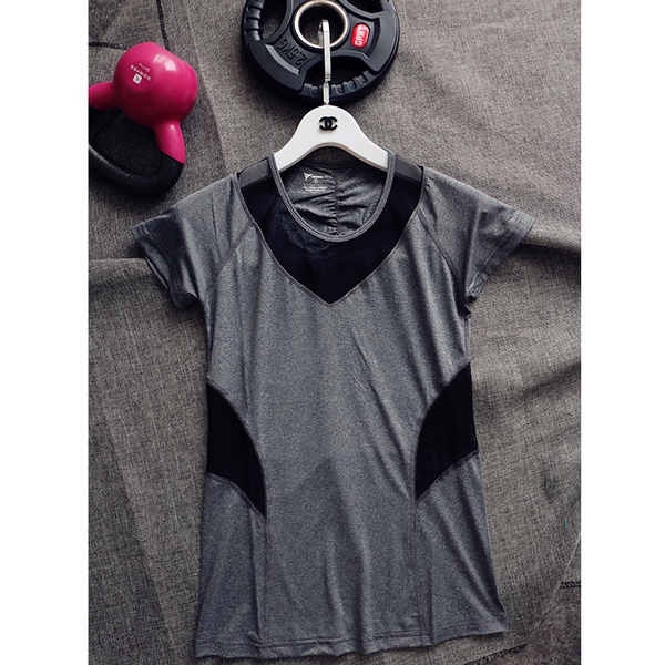 Γυναικεία αθλητικά μπλουζάκια με κοντό μανίκι σε  ροζ, μπλε, γκρι χρώμα - ελαφριά και άνετα