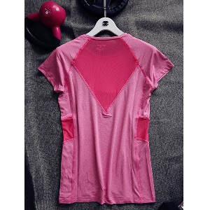 Γυναικεία αθλητικά μπλουζάκια με κοντό μανίκι σε  ροζ, μπλε, γκρι χρώμα - ελαφριά και άνετα