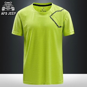 Мъжка спортна тениска от полиестър синя, зелена, сива,бяла, черна за тренировка, джогинг, ежедневие и фитнес