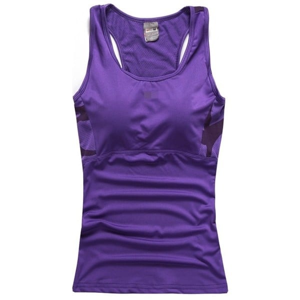 Γυναικεία αθλητικά φανελάκια σε μαύρο, πράσινο, μπλε και μοβ χρώμα