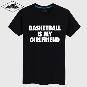 Мъжки спортни памучни тениски за любители на баскетбола: жълти, сиви, сини, бели с къс ръкав 