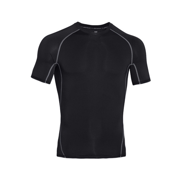 Мъжка спортна лятна тениска с къс ръкав тъмносиня и черна за фитнес и друг лек спорт