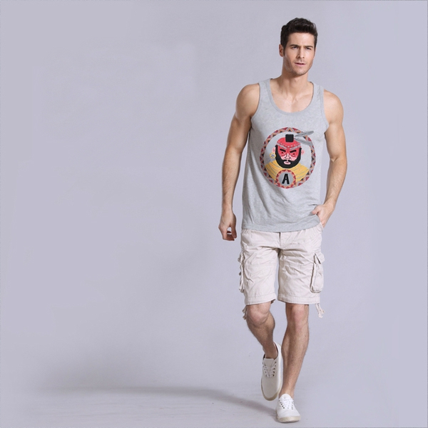 Αθλητικά φανελάκια σε μαύρο, γκρι και λευκό χρώμα