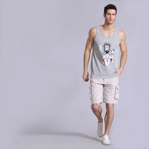 Αθλητικά φανελάκια σε μαύρο, γκρι και λευκό χρώμα