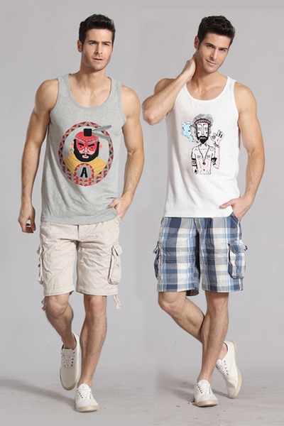 Αθλητικά φανελάκια σε μαύρο, γκρι και λευκό χρώμα