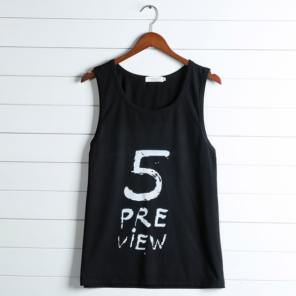 Αθλητικέα ανδρικές  φανέλες  ασπρόμαυρες με επιγραφή