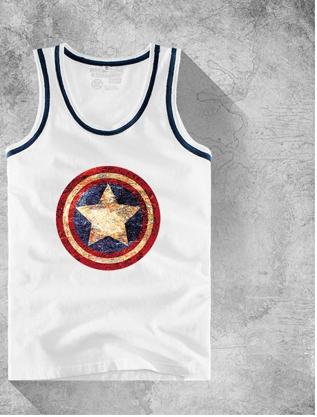 Ανδρικό αθλητικό μπλουζάκι σε διάφορα χρώματα με εκτύπωση: μαύρο, κίτρινο, μπλε, κόκκινο, λευκό χρώμα