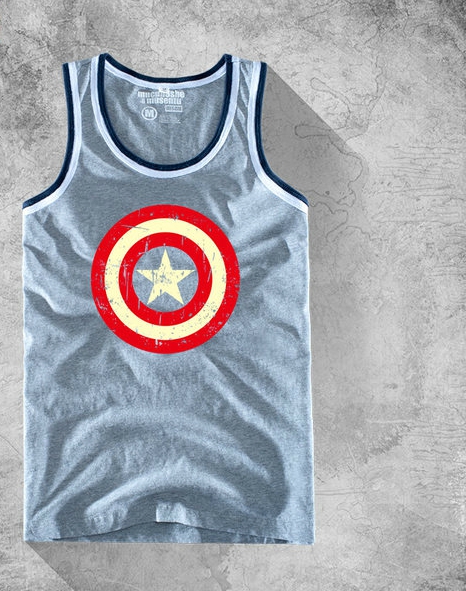 Ανδρικό αθλητικό μπλουζάκι σε διάφορα χρώματα με εκτύπωση: μαύρο, κίτρινο, μπλε, κόκκινο, λευκό χρώμα