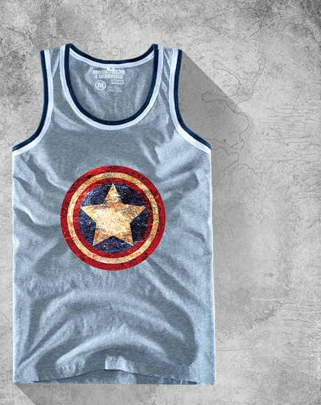 Ανδρικό αθλητικό μπλουζάκι σε διάφορα χρώματα με εκτύπωση: μαύρο, κίτρινο, μπλε, κόκκινο, λευκό χρώμα