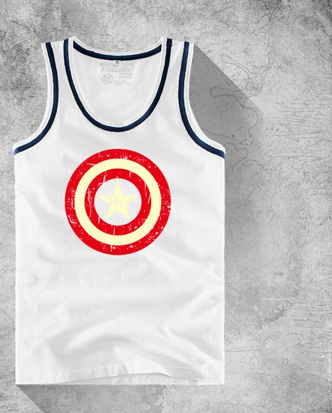 Ανδρικό αθλητικό μπλουζάκι σε διάφορα χρώματα με εκτύπωση: μαύρο, κίτρινο, μπλε, κόκκινο, λευκό χρώμα