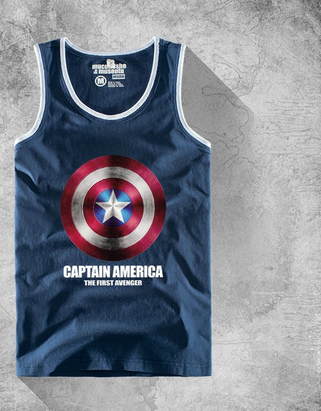 Ανδρικό αθλητικό μπλουζάκι σε διάφορα χρώματα με εκτύπωση: μαύρο, κίτρινο, μπλε, κόκκινο, λευκό χρώμα