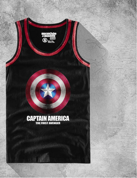 Ανδρικό αθλητικό μπλουζάκι σε διάφορα χρώματα με εκτύπωση: μαύρο, κίτρινο, μπλε, κόκκινο, λευκό χρώμα