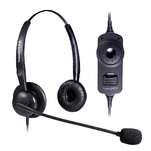 Слушалки подходящи за call center в черен цвят с кабел дълъг 2.1м