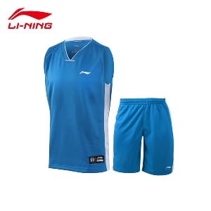 Li Ning дишащи мъжки спортни екипи в син,бял и червен цвят.