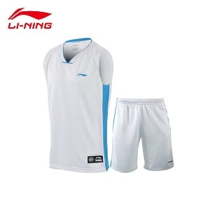 Li Ning дишащи мъжки спортни екипи в син,бял и червен цвят.